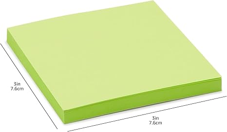 Sticky Notes, Office Supplies for Desk, 3-x-3-inch, 24-Pack, Assorted Colors