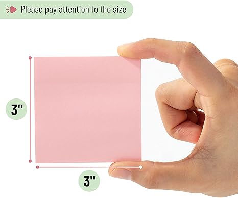 Bulk Sticky Notes, Morandi Colors Self-Stick Aesthetic, Colorful, 3”x3”, 12 Pads, Back to School Supplies