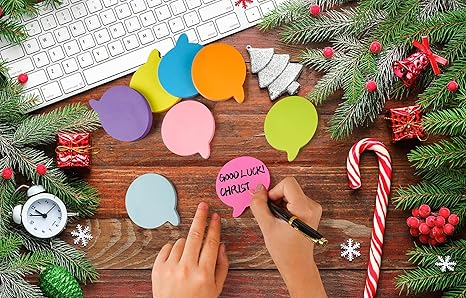 Bubble Sticky Notes 3x3 in, 8 Pads, Super Cute Bright Color Strong Adhesive Post, Clean Removal, 82 Sheets/pad