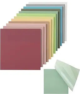 Transparent Sticky Notes, 3x3, 600 Sheets, Vintage Colors, See Through Notes Transparent, Translucent Clear, Back to School Supplies