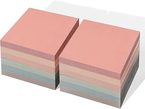 Sticky Notes 3”x3”12 Pads, Pastel Colors Sticky Notes, Sticky Note, Self-Stick Note Pads, Sticky Pads Sticky Notes Aesthetic, Sticky Notes Bulk，100 Sheets/pad